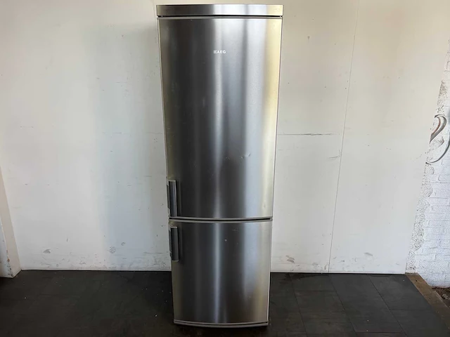 Aeg santo 33400 css0 zilver, koel-vriescomibinatie - afbeelding 2 van  6