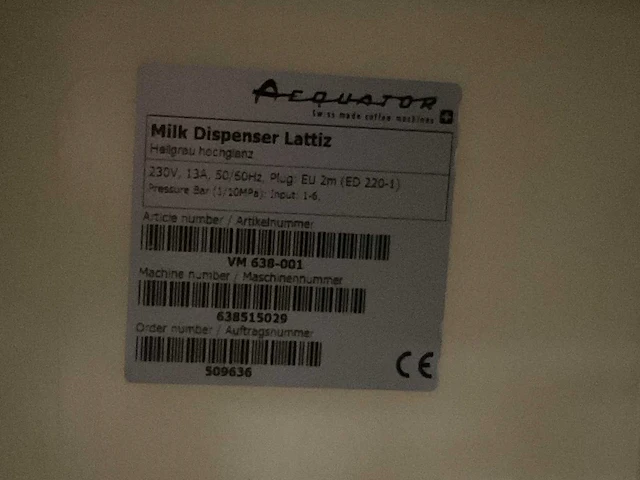Aequator lattiz melkdispenser - afbeelding 5 van  5
