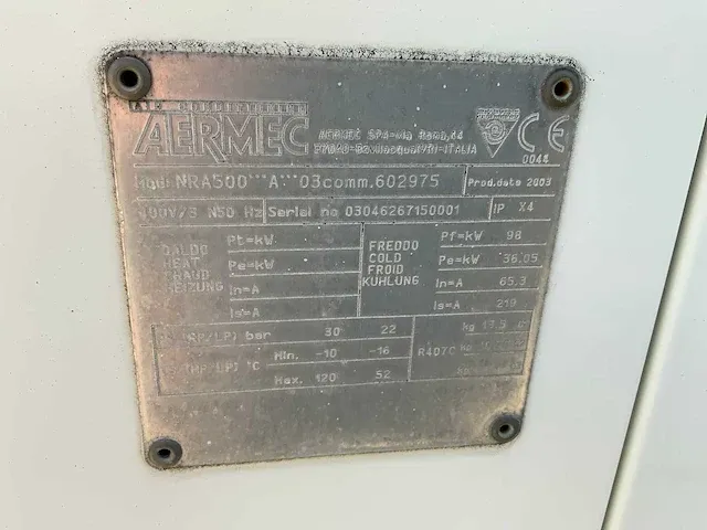 Aermec nra500 chiller - afbeelding 5 van  5