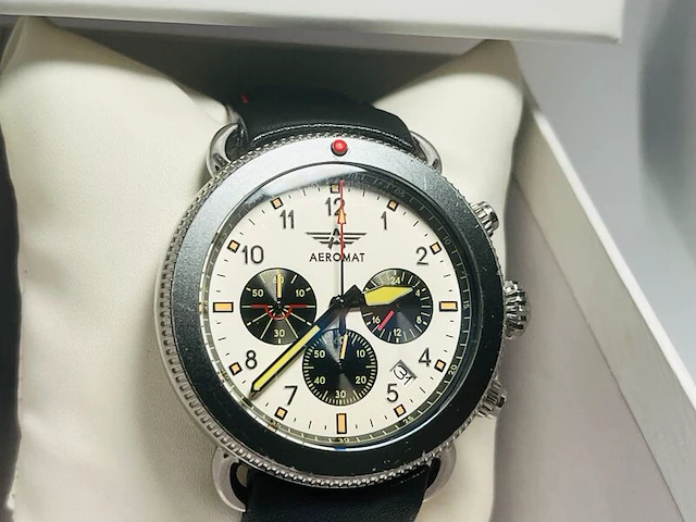 Aeromat pilot chronograph mechaquartz herenhorloge - afbeelding 1 van  7