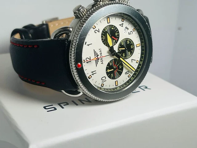 Aeromat pilot chronograph mechaquartz herenhorloge - afbeelding 3 van  7