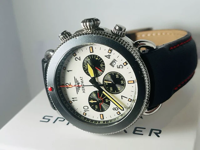 Aeromat pilot chronograph mechaquartz herenhorloge - afbeelding 4 van  7