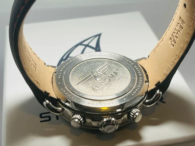Aeromat pilot chronograph mechaquartz herenhorloge - afbeelding 7 van  7
