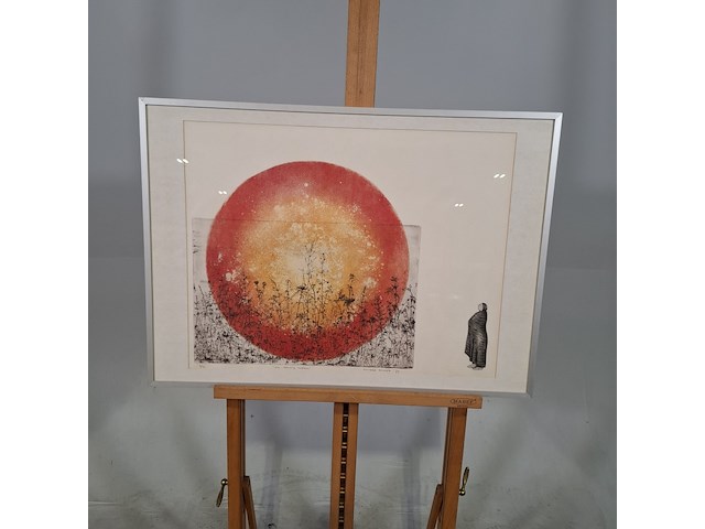 Afbeelding in lijst, a. wouda, een eeuwig zoeken, 1977 - afbeelding 1 van  10