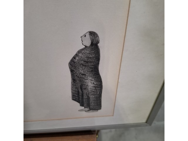 Afbeelding in lijst, a. wouda, een eeuwig zoeken, 1977 - afbeelding 3 van  10