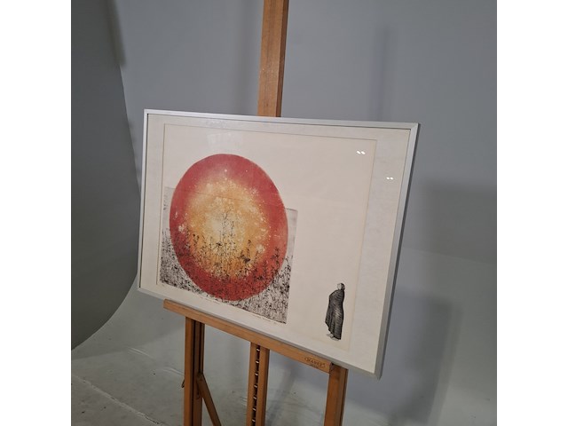 Afbeelding in lijst, a. wouda, een eeuwig zoeken, 1977 - afbeelding 5 van  10