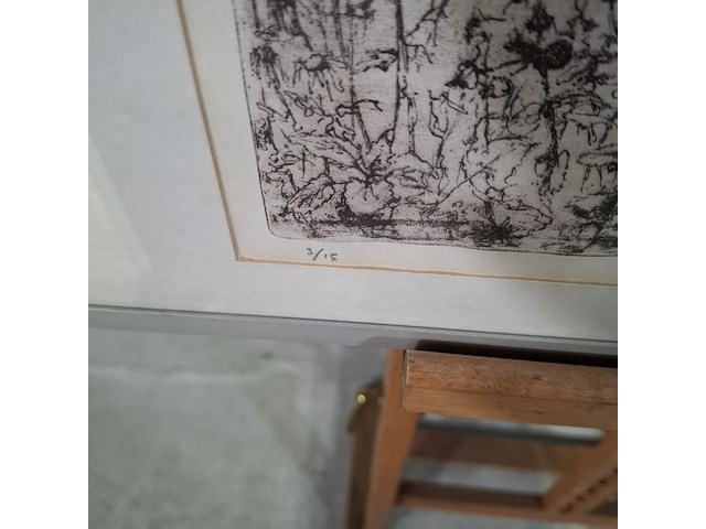 Afbeelding in lijst, a. wouda, een eeuwig zoeken, 1977 - afbeelding 8 van  10