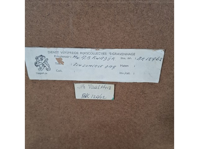 Afbeelding in lijst, a.b. kwadijk, een zomerse dag - afbeelding 8 van  8