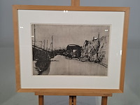 Afbeelding in lijst, a.r. fritschy, prinseneiland, 1974 - afbeelding 1 van  9