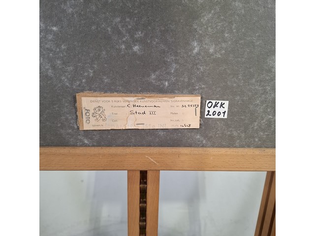 Afbeelding in lijst, c. heeneman, stad iii, 1965 - afbeelding 6 van  6