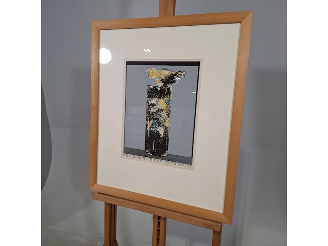 Afbeelding in lijst, c. kaper, een storm in glas water c 21/26, 1972 - afbeelding 3 van  8