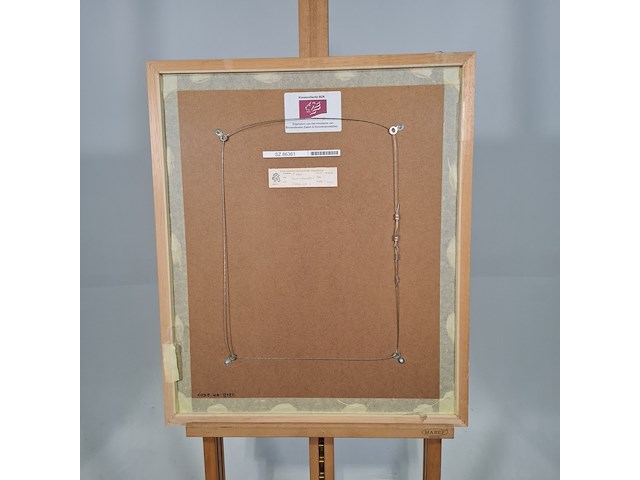 Afbeelding in lijst, c. kaper, een storm in glas water c 21/26, 1972 - afbeelding 7 van  8