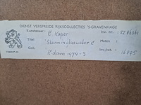 Afbeelding in lijst, c. kaper, een storm in glas water c 21/26, 1972 - afbeelding 8 van  8