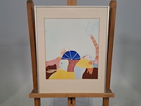 Afbeelding in lijst, e. fleer, afwachtend, 1980 - afbeelding 1 van  6