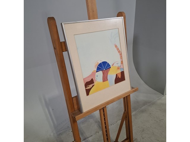 Afbeelding in lijst, e. fleer, afwachtend, 1980 - afbeelding 2 van  6