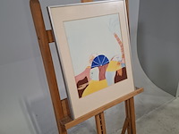 Afbeelding in lijst, e. fleer, afwachtend, 1980 - afbeelding 2 van  6