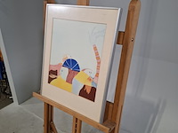 Afbeelding in lijst, e. fleer, afwachtend, 1980 - afbeelding 3 van  6