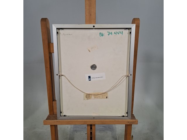 Afbeelding in lijst, e. fleer, afwachtend, 1980 - afbeelding 5 van  6