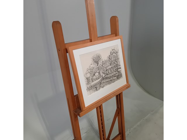 Afbeelding in lijst, e. klement, huizencomplex + gracht - afbeelding 2 van  7