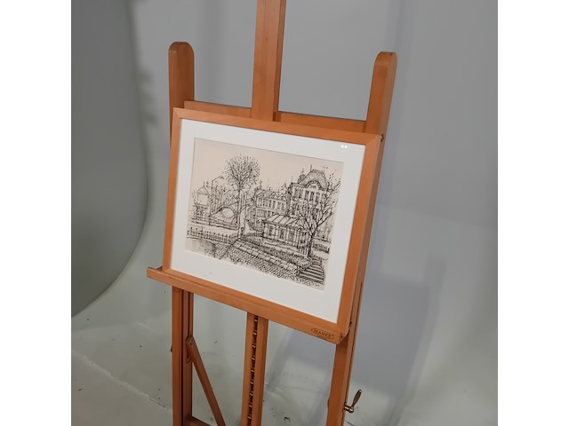 Afbeelding in lijst, e. klement, huizencomplex + gracht - afbeelding 3 van  7