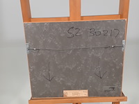 Afbeelding in lijst, e. klement, huizencomplex + gracht - afbeelding 6 van  7