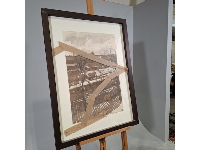 Afbeelding in lijst, e.l.w. wolf, het is mijn uitzicht, 1973 - afbeelding 2 van  9