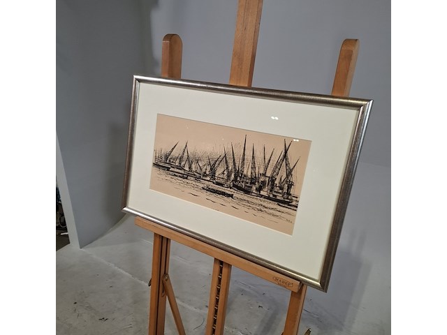 Afbeelding in lijst, e.v.d. zanden, haven - afbeelding 3 van  8