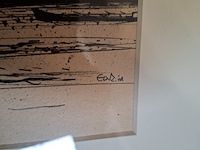 Afbeelding in lijst, e.v.d. zanden, haven - afbeelding 6 van  8