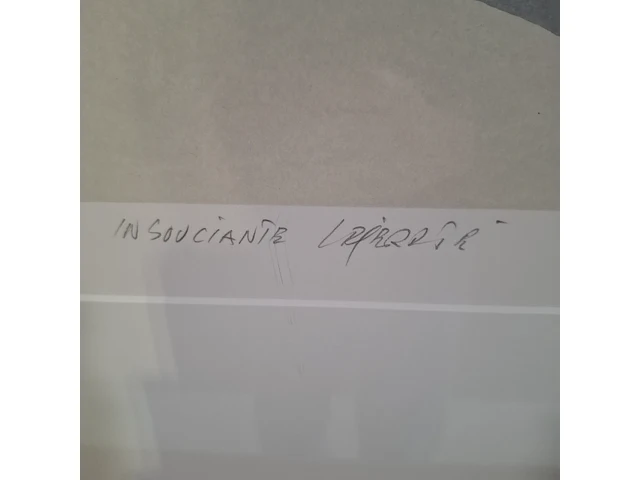 Afbeelding in lijst, fon klement, insouciante legerete, 1991 - afbeelding 6 van  9