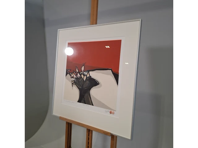 Afbeelding in lijst, fon klement, vase noir, 1992 - afbeelding 3 van  9