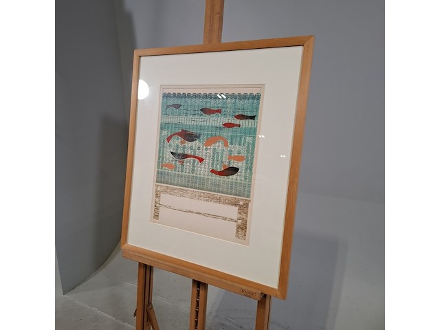 Afbeelding in lijst, frans de jong, aquarium - afbeelding 3 van  8