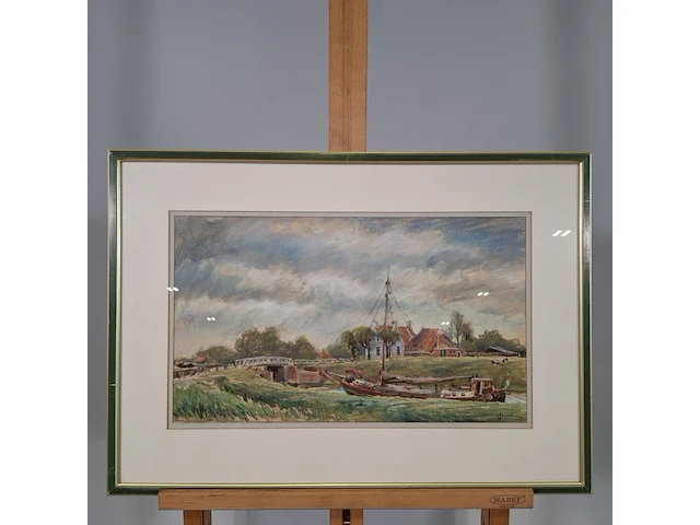 Afbeelding in lijst, g. de weerd, bij garnwerd, 1980 - afbeelding 1 van  10