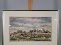 Afbeelding in lijst, g. de weerd, bij garnwerd, 1980 - afbeelding 1 van  10