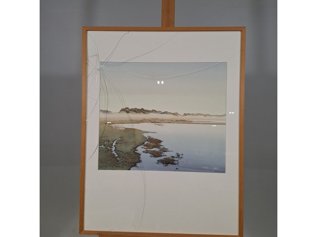 Afbeelding in lijst, g. neven, wadden 1, 1991 - afbeelding 1 van  6