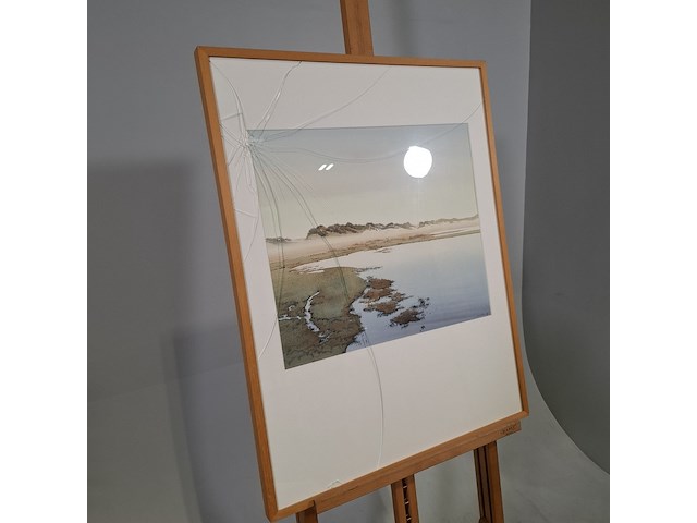 Afbeelding in lijst, g. neven, wadden 1, 1991 - afbeelding 2 van  6