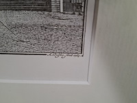 Afbeelding in lijst, gezigt op s'gravensteen en gevangenhuis, te leyden - afbeelding 5 van  8