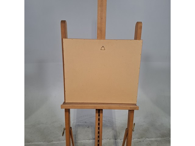 Afbeelding in lijst, gezigt op s'gravensteen en gevangenhuis, te leyden - afbeelding 8 van  8