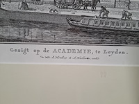 Afbeelding in lijst, gezigt top de academie te leide - afbeelding 5 van  9