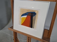 Afbeelding in lijst, gonda de bles, vlaggen ii 2/4, 1990 - afbeelding 3 van  8