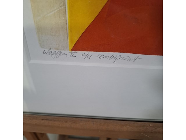 Afbeelding in lijst, gonda de bles, vlaggen ii 2/4, 1990 - afbeelding 5 van  8