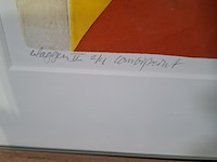 Afbeelding in lijst, gonda de bles, vlaggen ii 2/4, 1990 - afbeelding 5 van  8