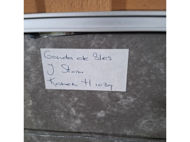 Afbeelding in lijst, gonda de bles, vlaggen ii 2/4, 1990 - afbeelding 8 van  8