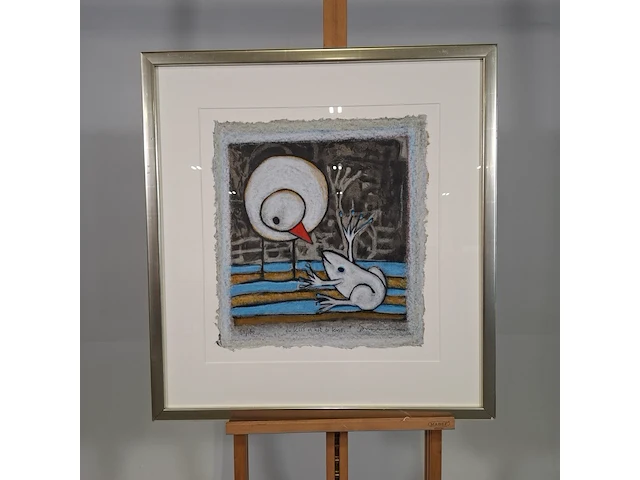 Afbeelding in lijst, hans-peter innemee, to kiss or not to kiss, 2000 - afbeelding 1 van  8