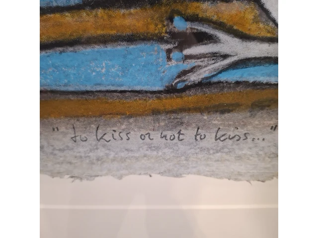 Afbeelding in lijst, hans-peter innemee, to kiss or not to kiss, 2000 - afbeelding 5 van  8