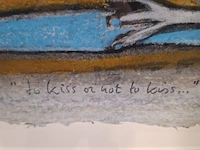 Afbeelding in lijst, hans-peter innemee, to kiss or not to kiss, 2000 - afbeelding 5 van  8
