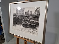 Afbeelding in lijst, h.v.d. woerd, oude haven rotterdam, 1982 - afbeelding 3 van  7