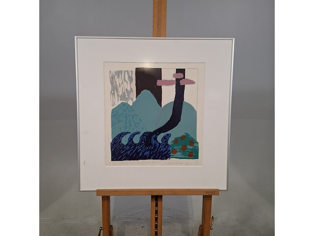 Afbeelding in lijst, ilona donker, waar bracht het water mijn gedachten heen 6/15, 1991 - afbeelding 1 van  6