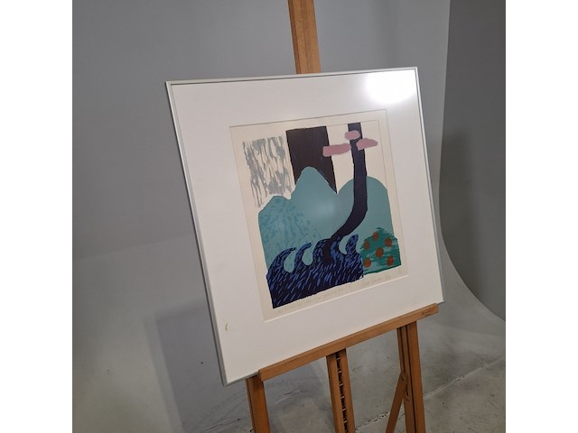 Afbeelding in lijst, ilona donker, waar bracht het water mijn gedachten heen 6/15, 1991 - afbeelding 2 van  6