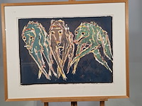 Afbeelding in lijst, j. bezemer, windhonden 3/12 - afbeelding 1 van  8