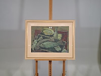 Afbeelding in lijst, j. van der plas, stilleven visser, 1963 - afbeelding 1 van  8